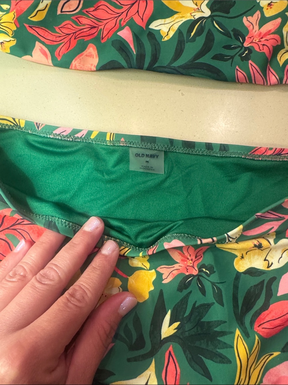 Old Navy Tropical Floral High-Waist Bikini Set M/L - Picture 2 of 3
